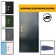 Shipping Container Steel Doors - Single Security Personnel Doors for 20ft / 40ft ISO Shipping Container - Industrial Grade Exterior Outdoor Security Door